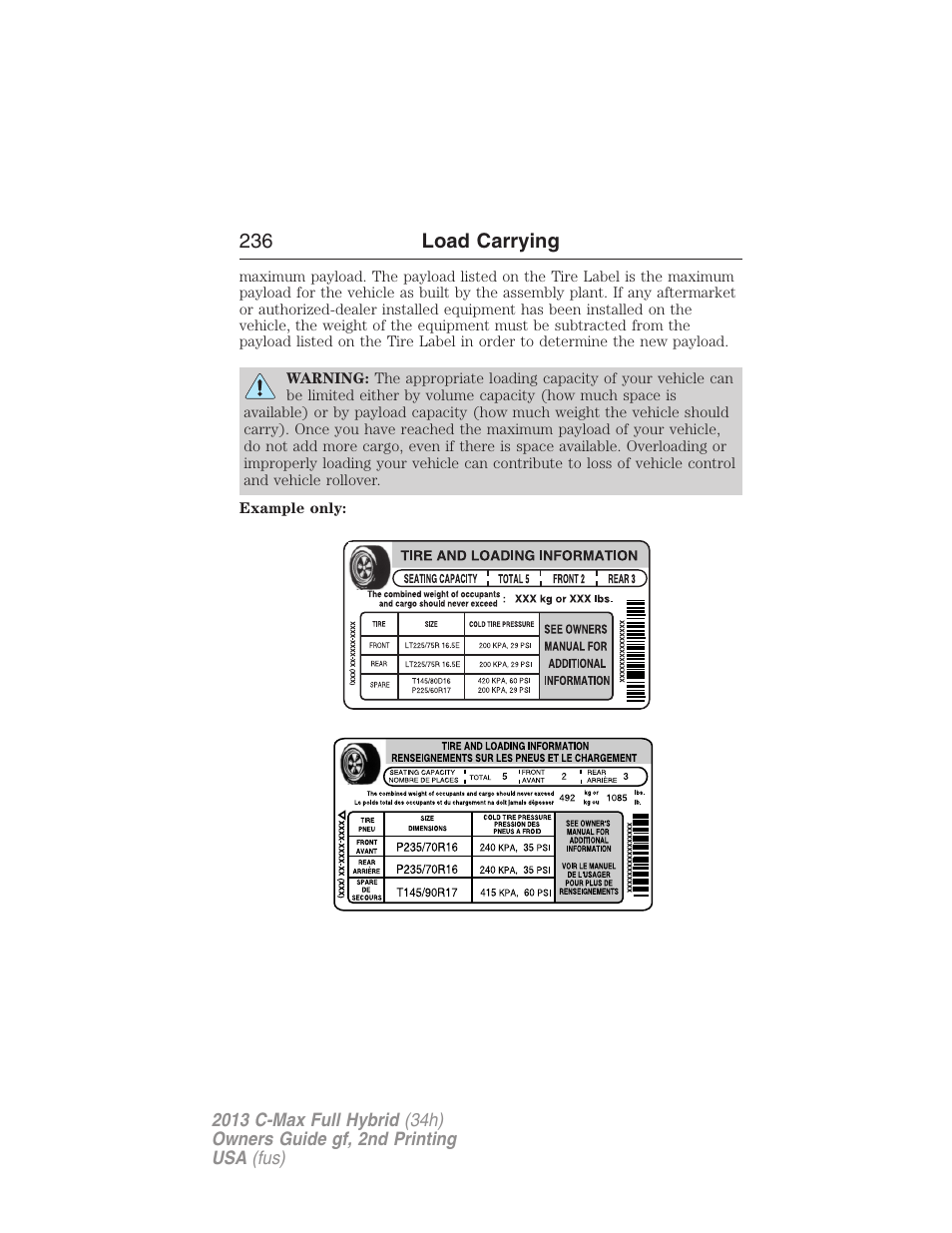 FORD 2013 C-MAX Hybrid v.2 User Manual | Page 237 / 524