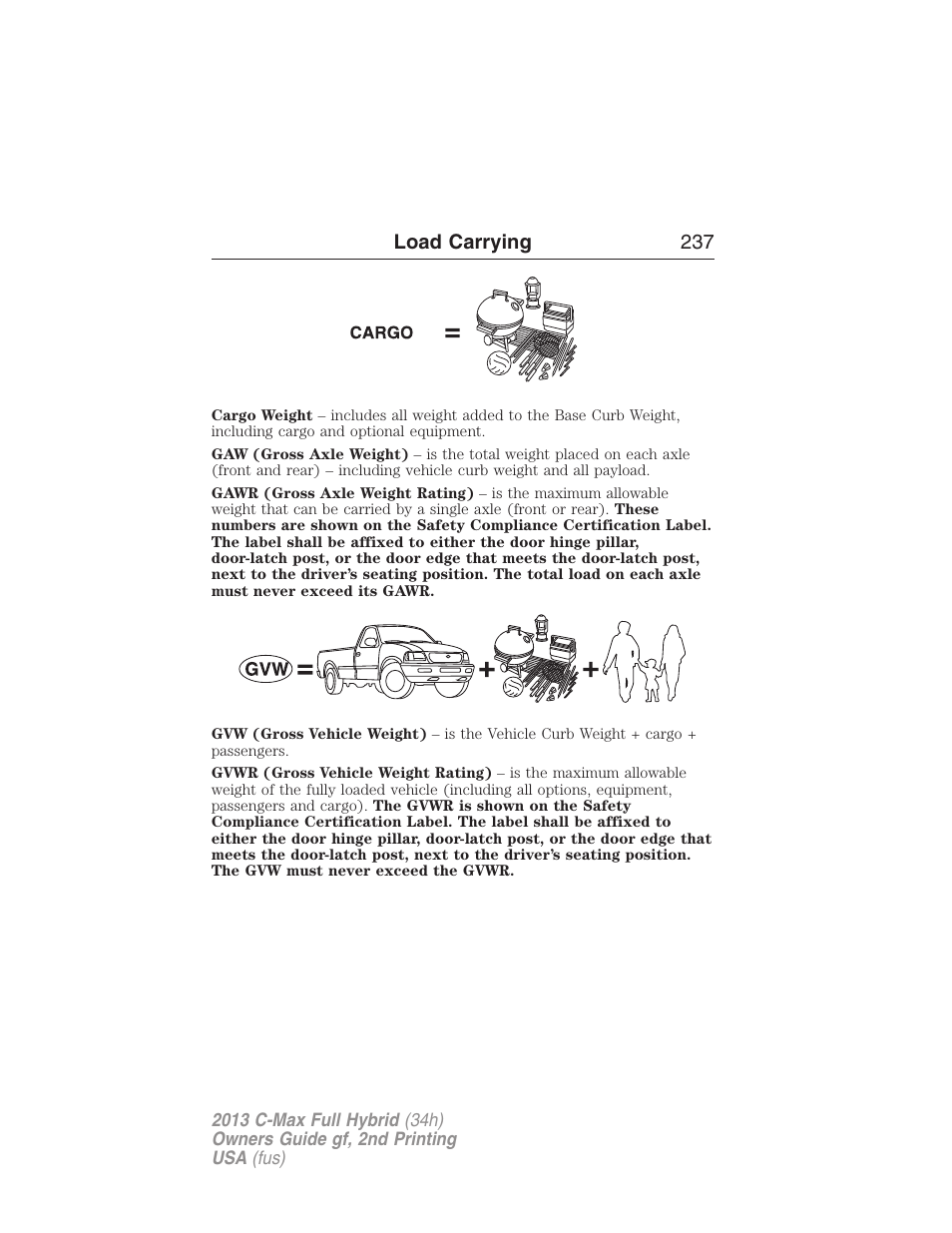 FORD 2013 C-MAX Hybrid v.2 User Manual | Page 238 / 524