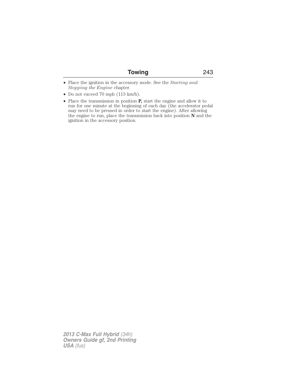 FORD 2013 C-MAX Hybrid v.2 User Manual | Page 244 / 524