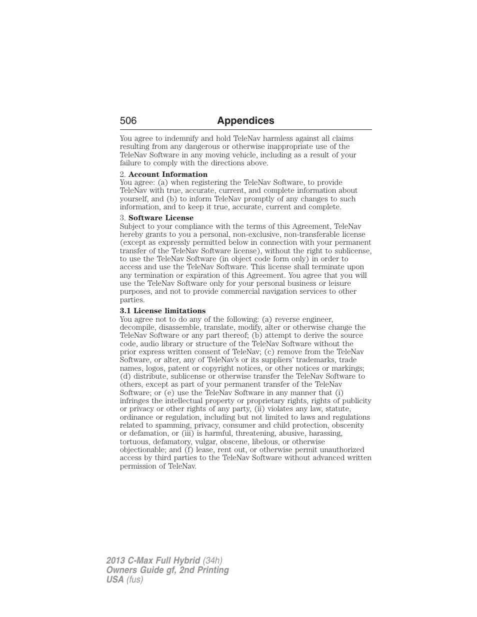 FORD 2013 C-MAX Hybrid v.2 User Manual | Page 507 / 524