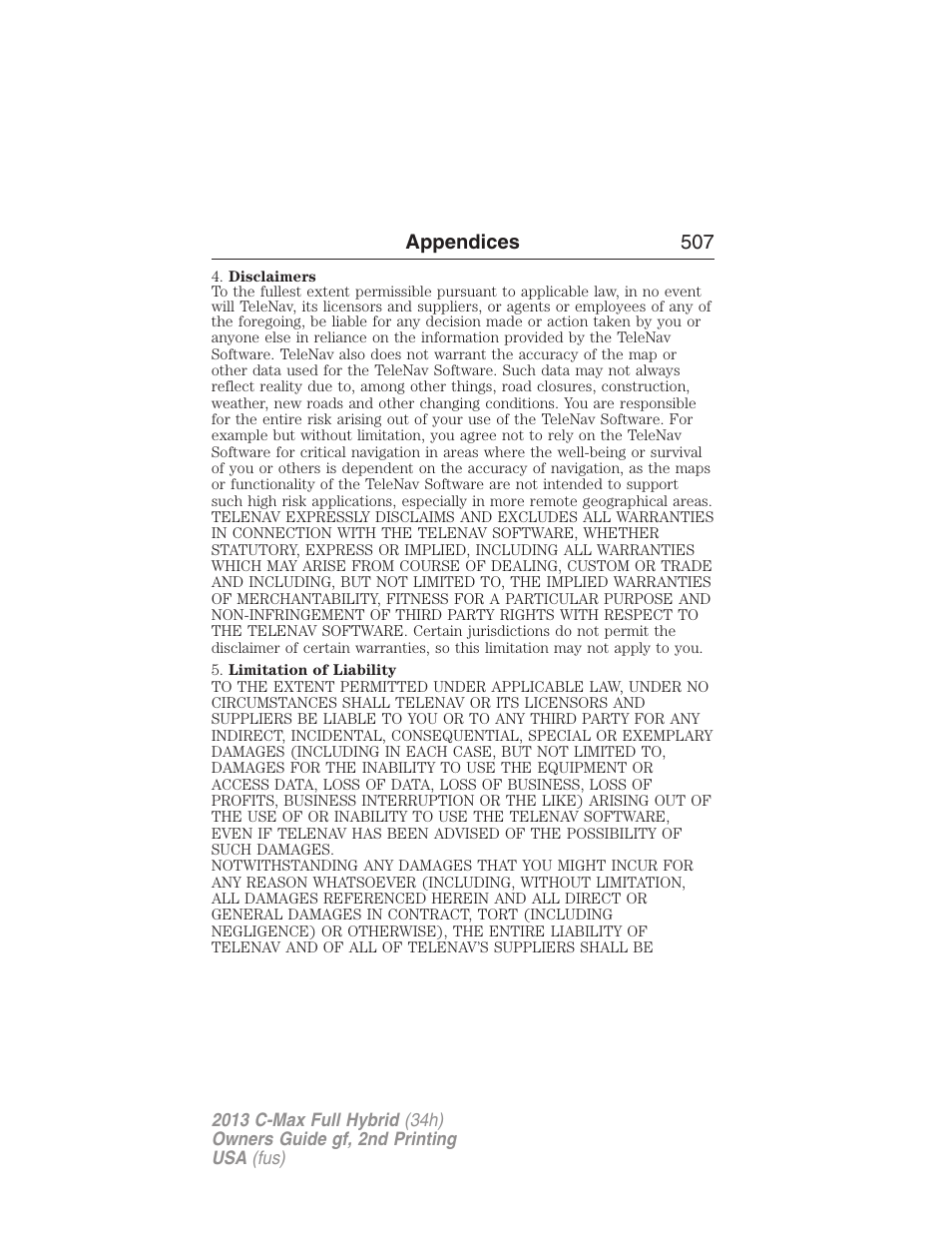 FORD 2013 C-MAX Hybrid v.2 User Manual | Page 508 / 524