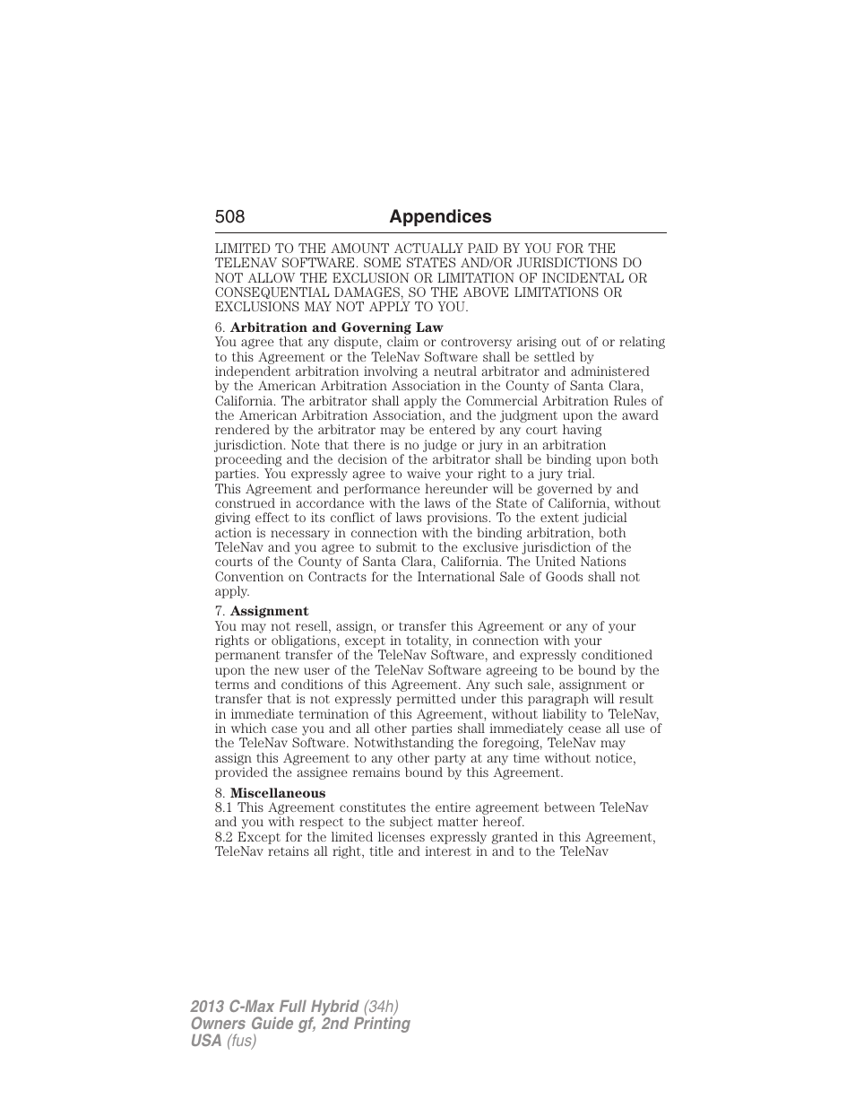 FORD 2013 C-MAX Hybrid v.2 User Manual | Page 509 / 524