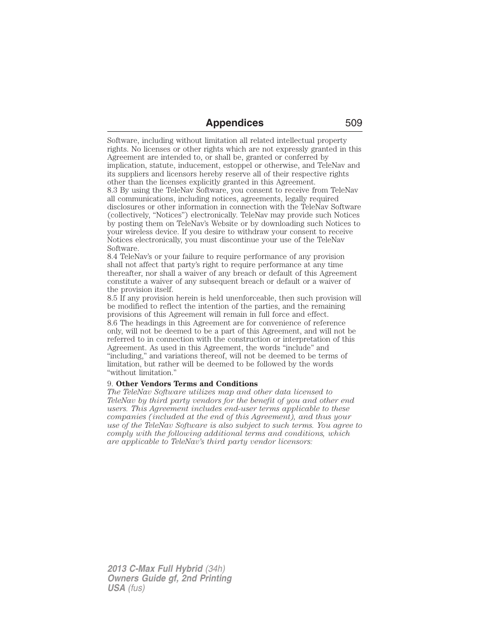 FORD 2013 C-MAX Hybrid v.2 User Manual | Page 510 / 524