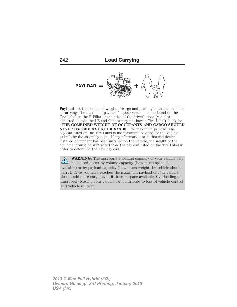 FORD 2013 C-MAX Hybrid v.3 User Manual | Page 243 / 552