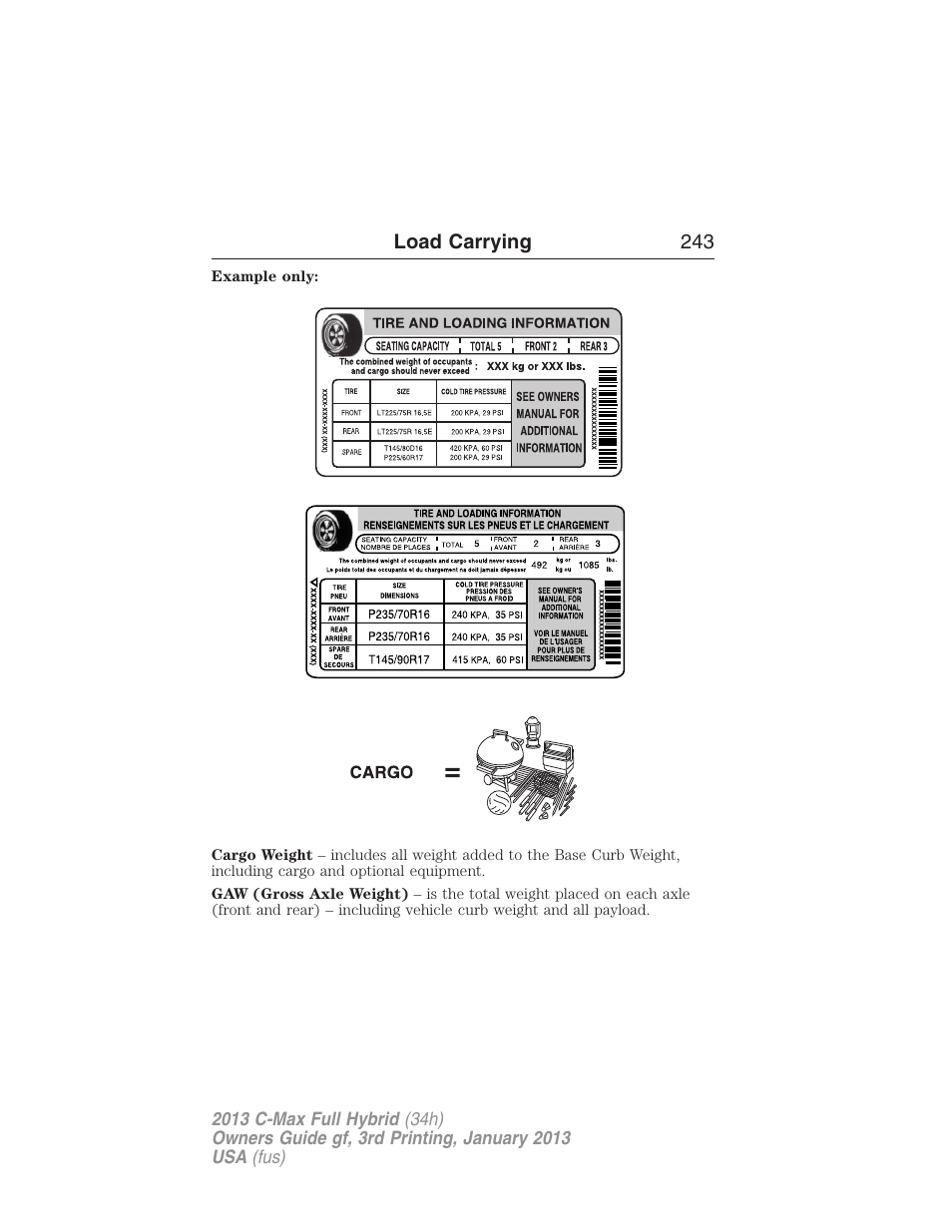 FORD 2013 C-MAX Hybrid v.3 User Manual | Page 244 / 552