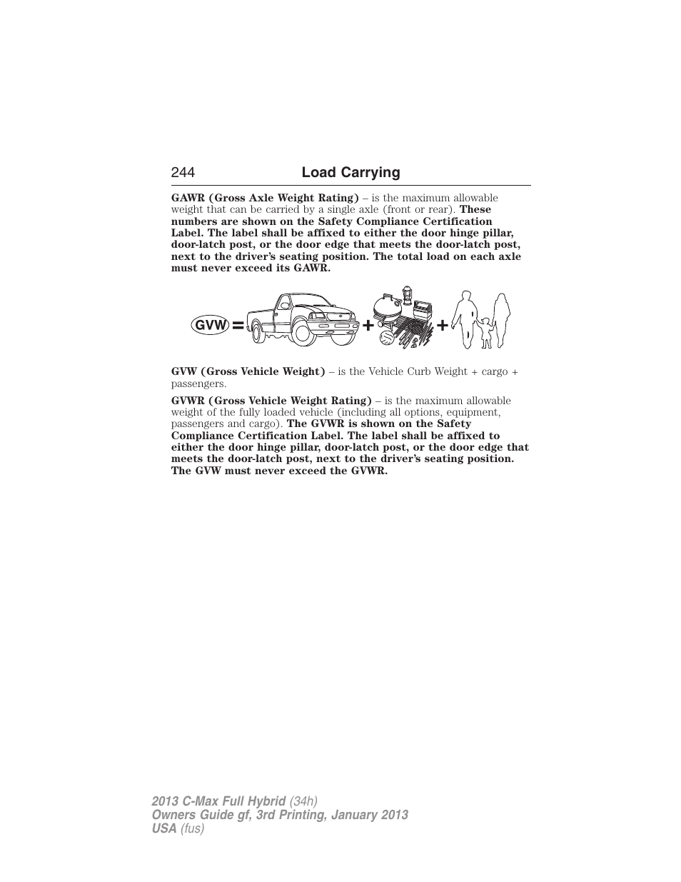 FORD 2013 C-MAX Hybrid v.3 User Manual | Page 245 / 552