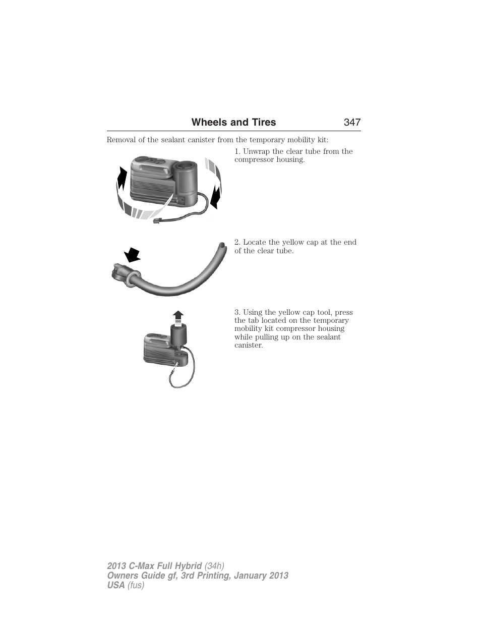 FORD 2013 C-MAX Hybrid v.3 User Manual | Page 348 / 552