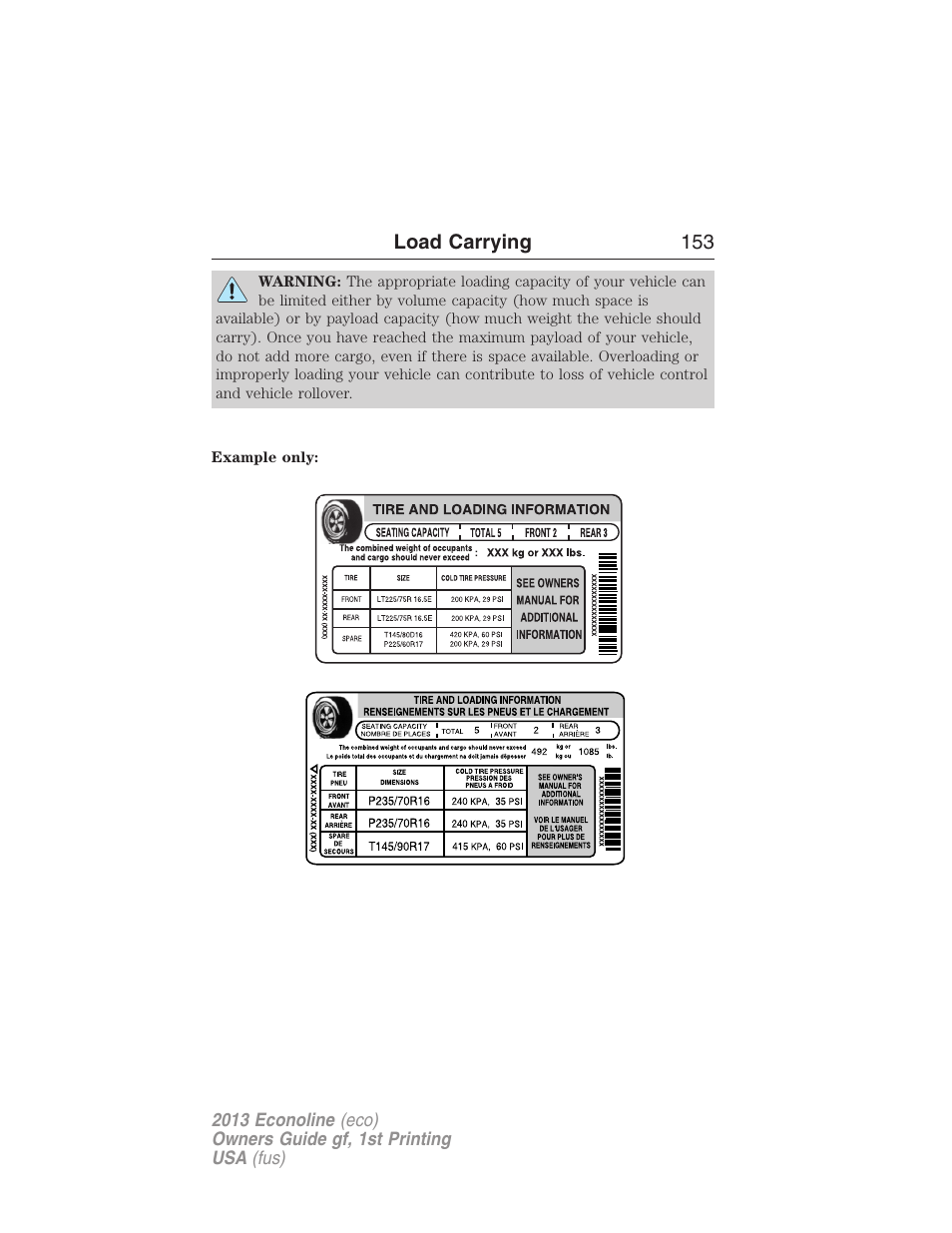 FORD 2013 E-450 v.1 User Manual | Page 153 / 416