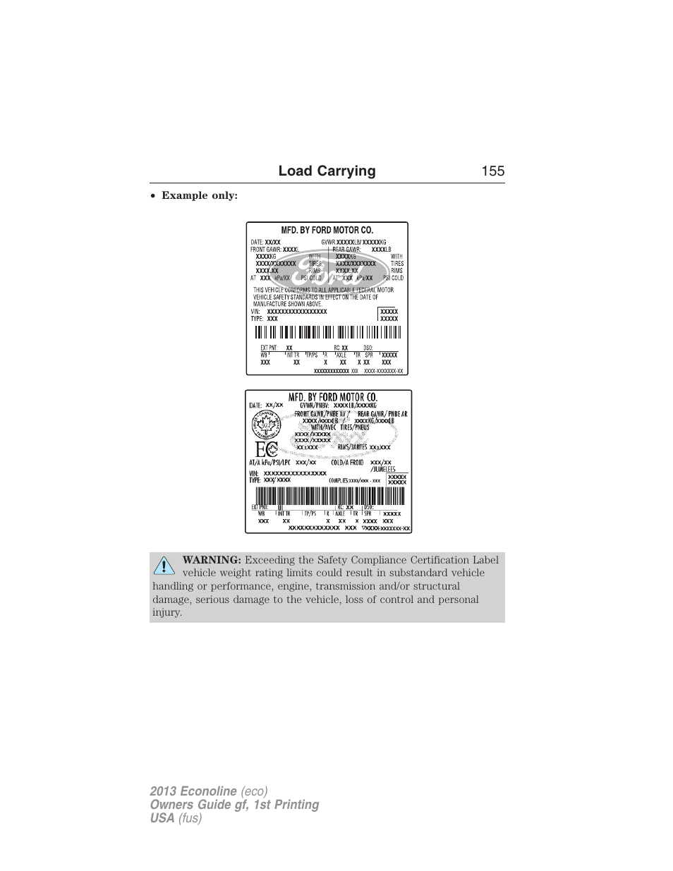 FORD 2013 E-450 v.1 User Manual | Page 155 / 416