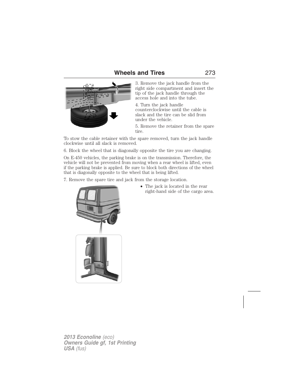 Wheels and tires 273 | FORD 2013 E-450 v.1 User Manual | Page 273 / 416