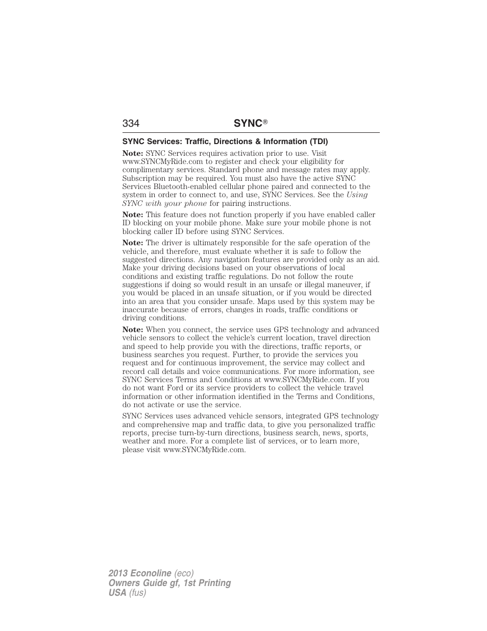 FORD 2013 E-450 v.1 User Manual | Page 334 / 416
