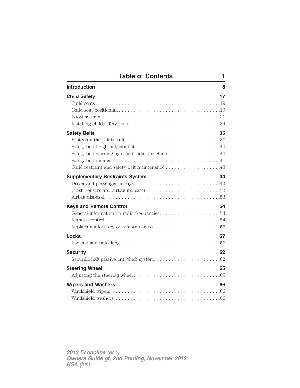 FORD 2013 E-450 v.2 User Manual | Page 2 / 437