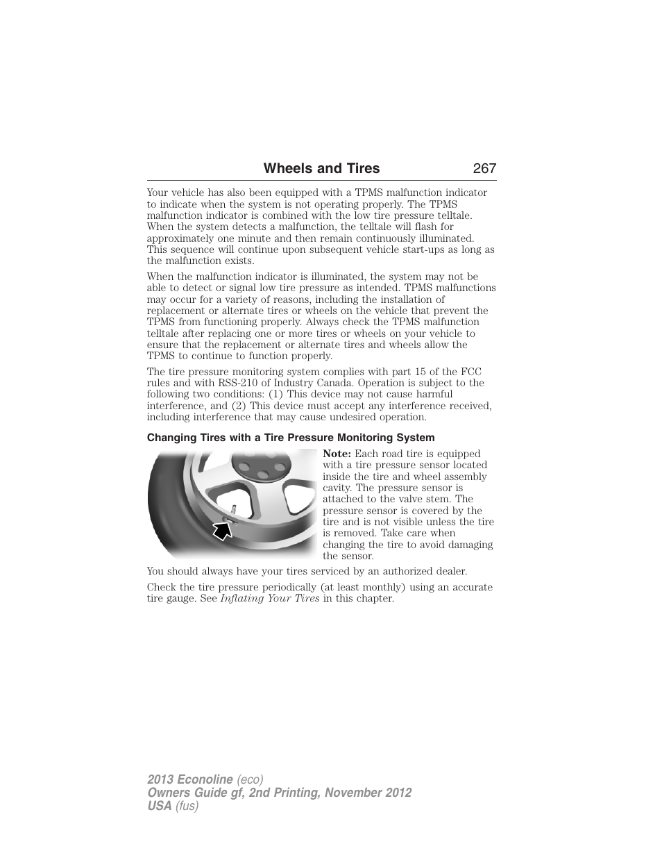 Wheels and tires 267 | FORD 2013 E-450 v.2 User Manual | Page 268 / 437