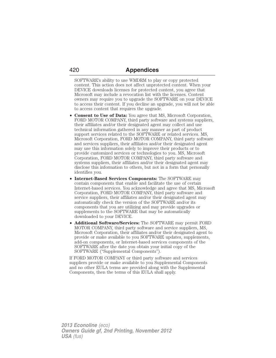 420 appendices | FORD 2013 E-450 v.2 User Manual | Page 421 / 437