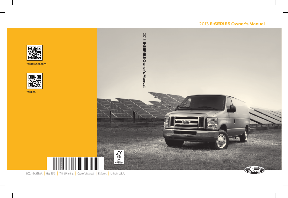FORD 2013 E-450 v.3 User Manual | 444 pages