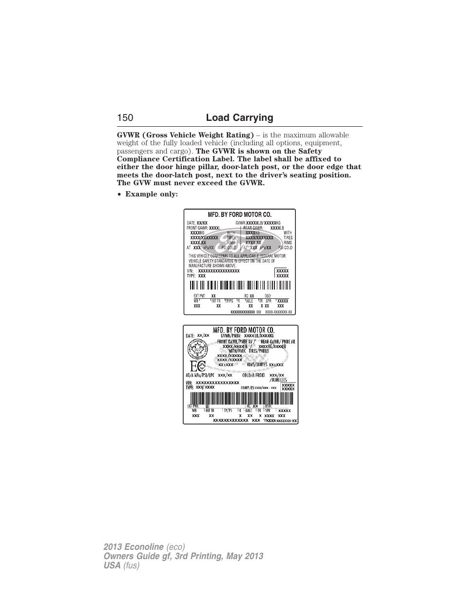 FORD 2013 E-450 v.3 User Manual | Page 151 / 444