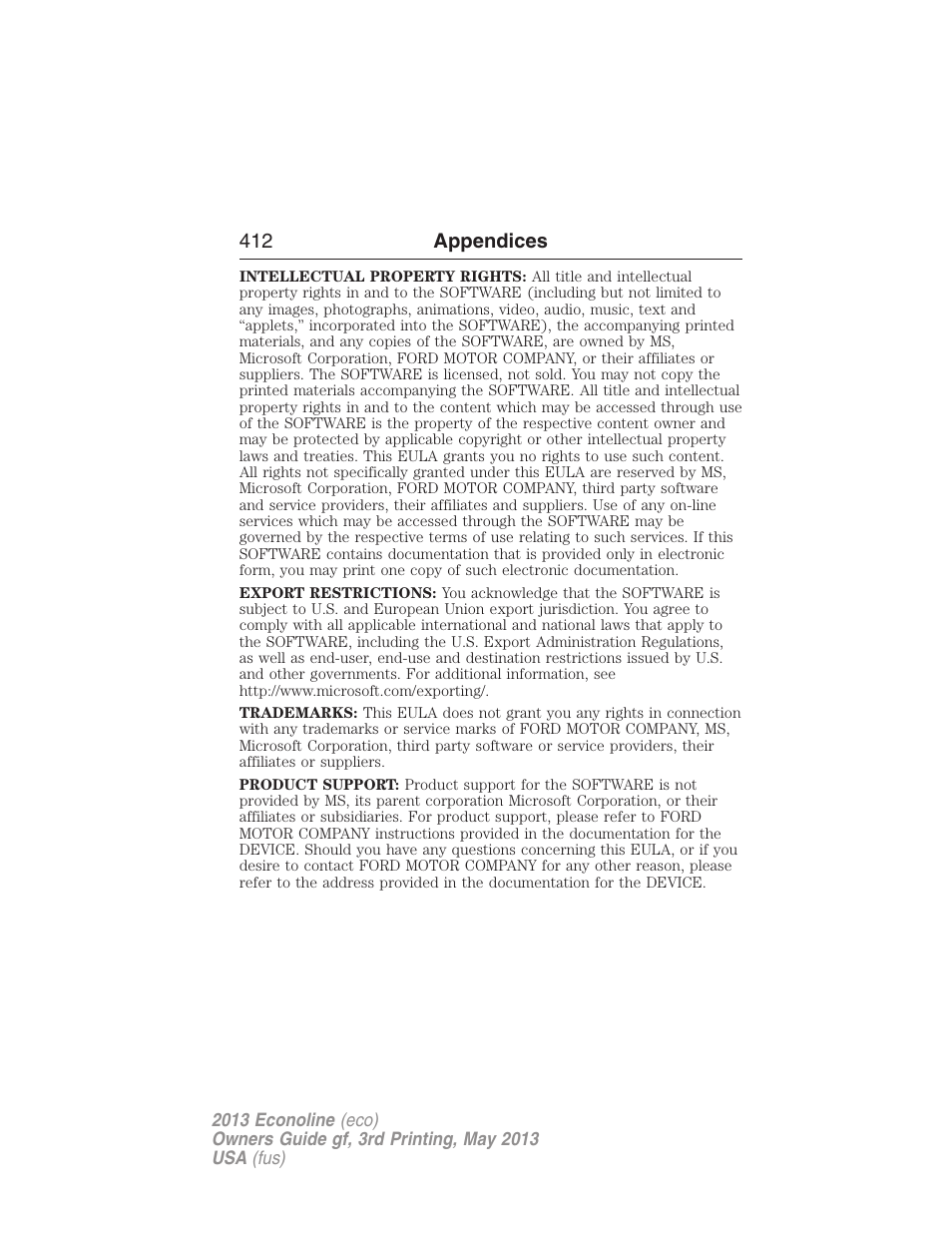 FORD 2013 E-450 v.3 User Manual | Page 413 / 444