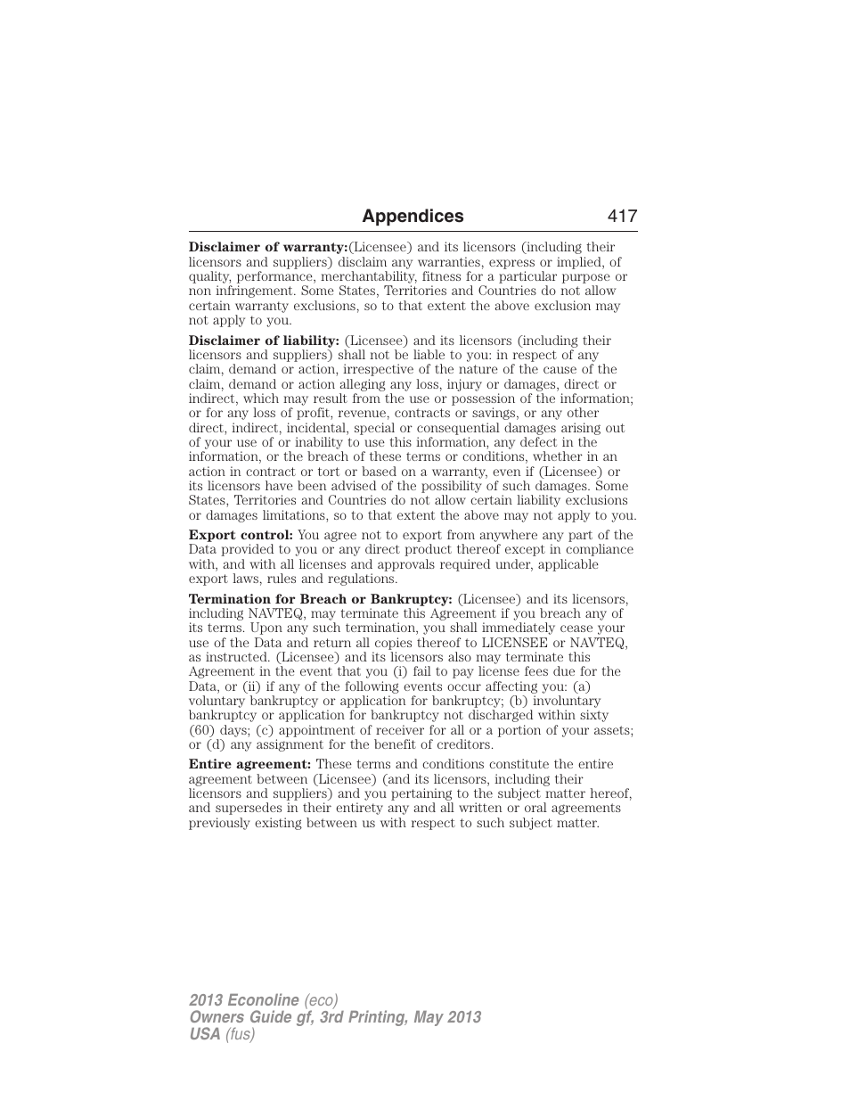 FORD 2013 E-450 v.3 User Manual | Page 418 / 444