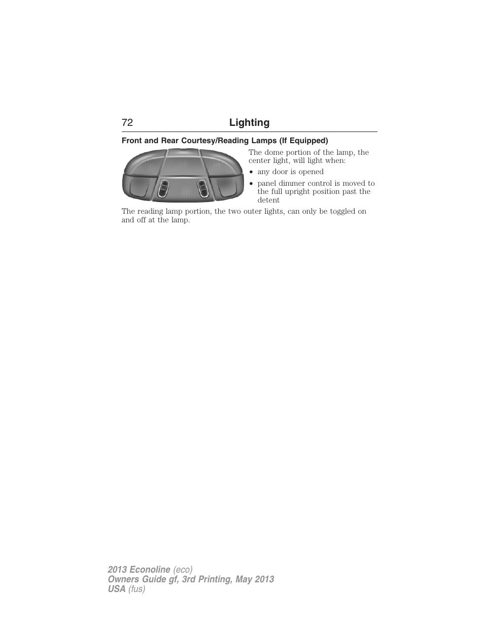 FORD 2013 E-450 v.3 User Manual | Page 73 / 444