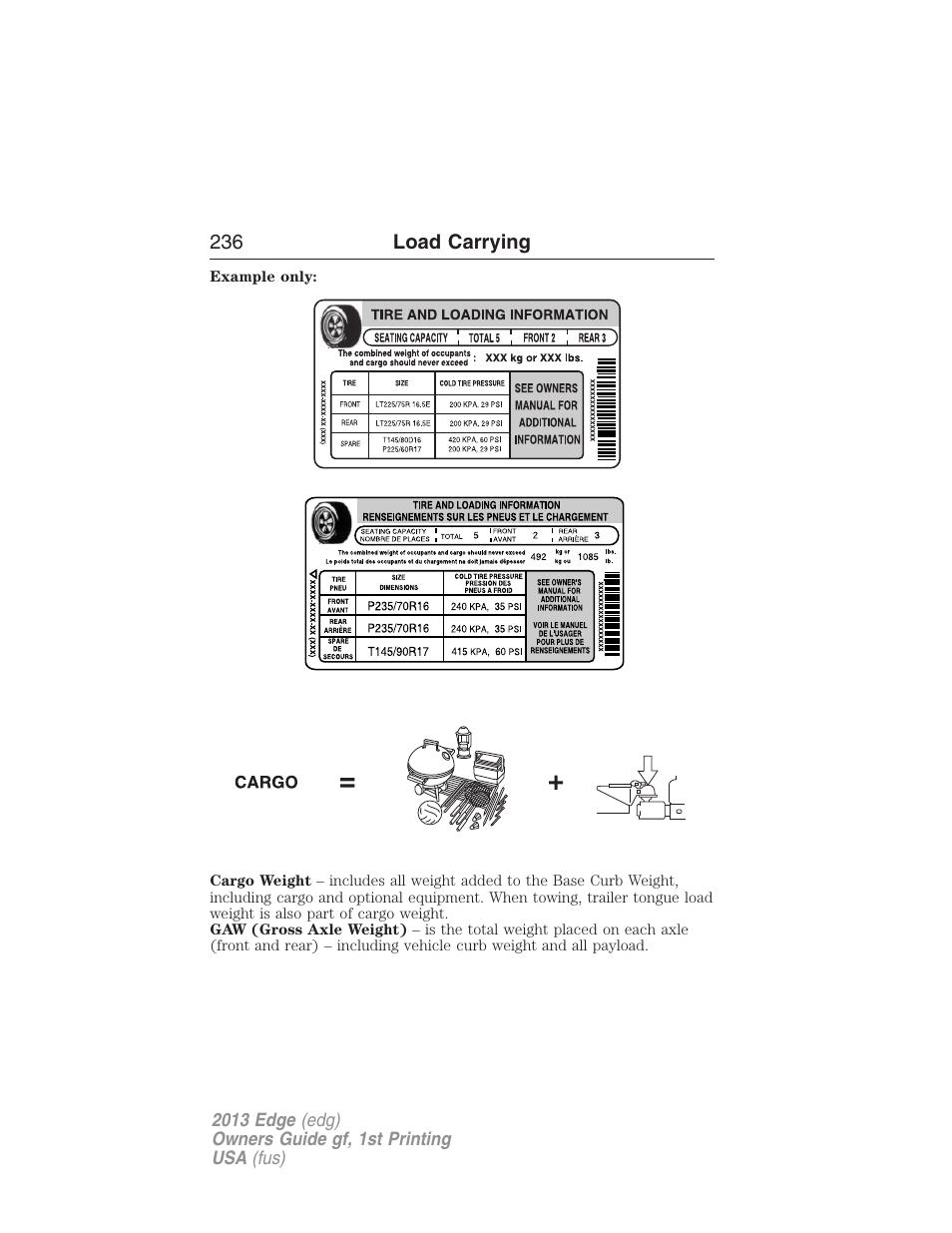 FORD 2013 Edge v.1 User Manual | Page 236 / 526