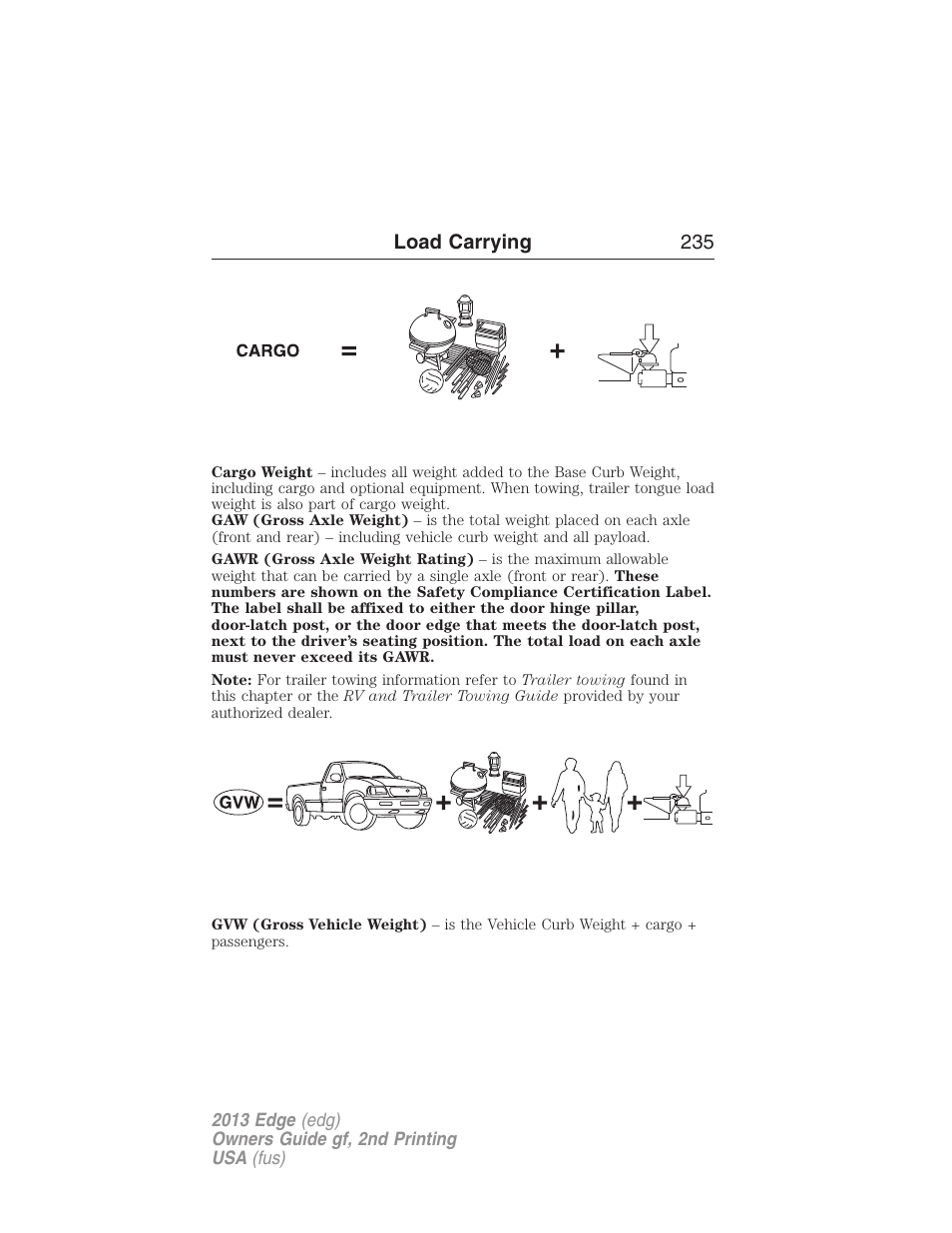 FORD 2013 Edge v.2 User Manual | Page 235 / 513