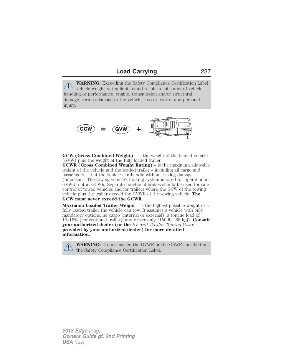 FORD 2013 Edge v.2 User Manual | Page 237 / 513