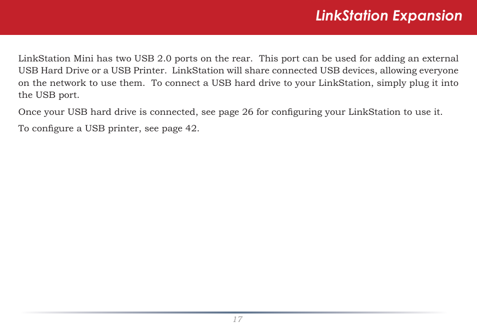 Linkstation expansion | Buffalo Technology LS-WSGL User Manual | Page 17 / 70