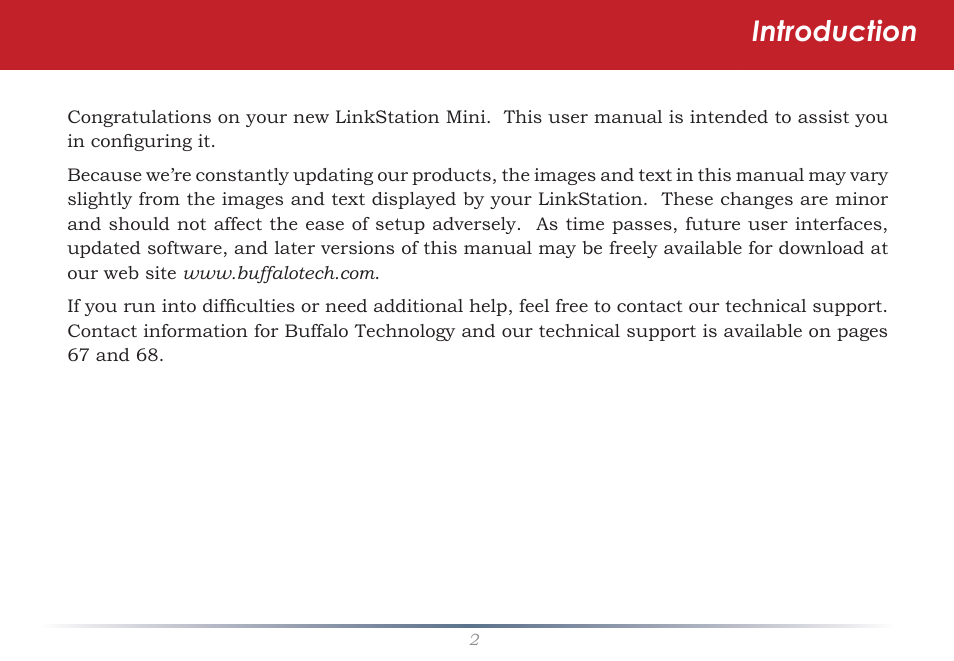 Introduction | Buffalo Technology LS-WSGL User Manual | Page 2 / 70