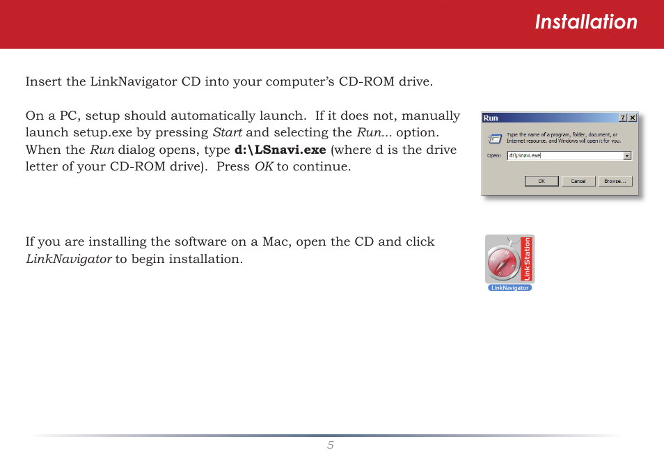 Installation | Buffalo Technology LS-WSGL User Manual | Page 5 / 70