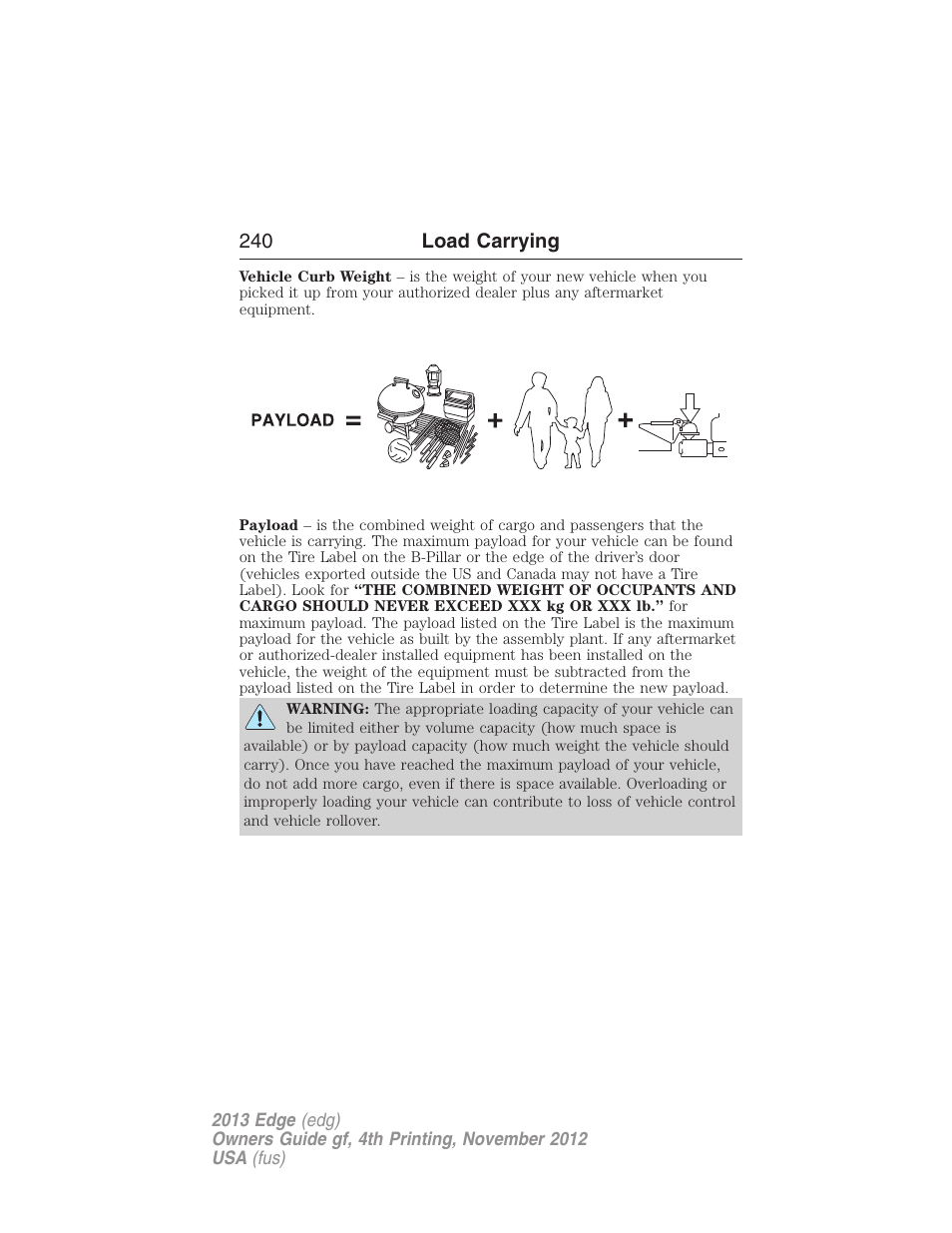 FORD 2013 Edge v.4 User Manual | Page 241 / 533