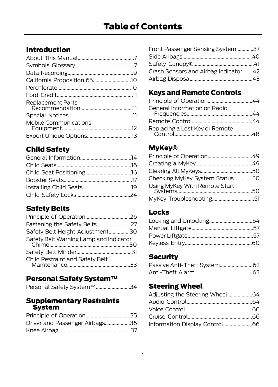 FORD 2013 Escape v.1 User Manual | 423 pages