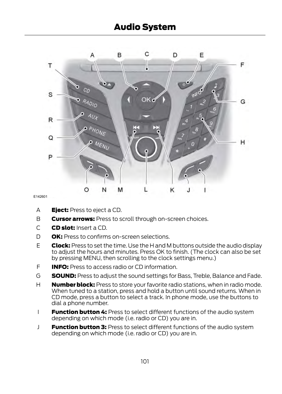 Audio system | FORD 2013 Escape v.1 User Manual | Page 101 / 423