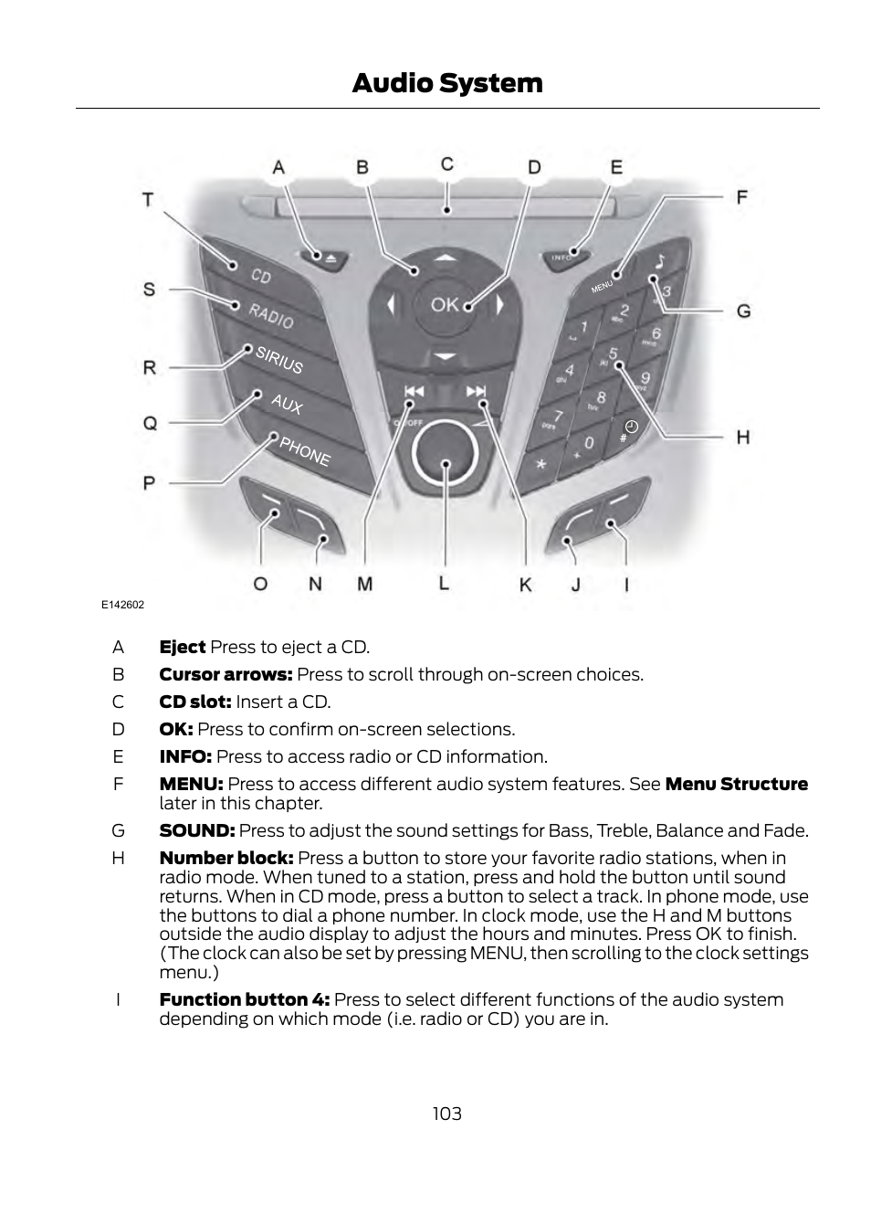 Audio system | FORD 2013 Escape v.1 User Manual | Page 103 / 423