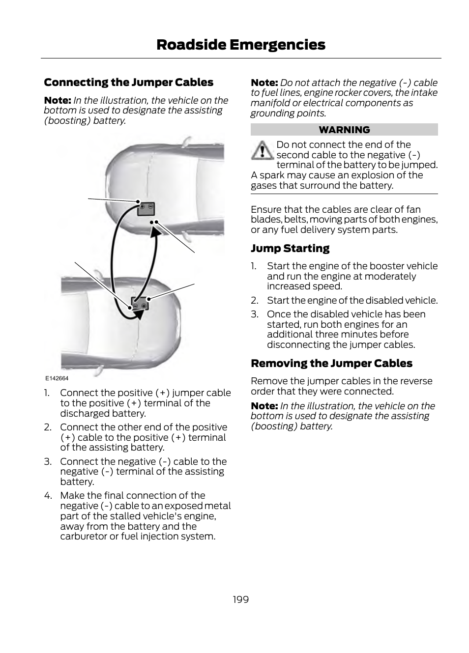 Roadside emergencies | FORD 2013 Escape v.1 User Manual | Page 199 / 423