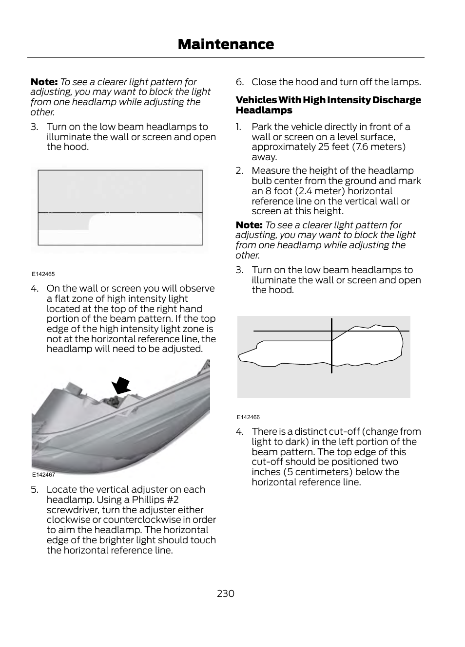 Maintenance | FORD 2013 Escape v.1 User Manual | Page 230 / 423