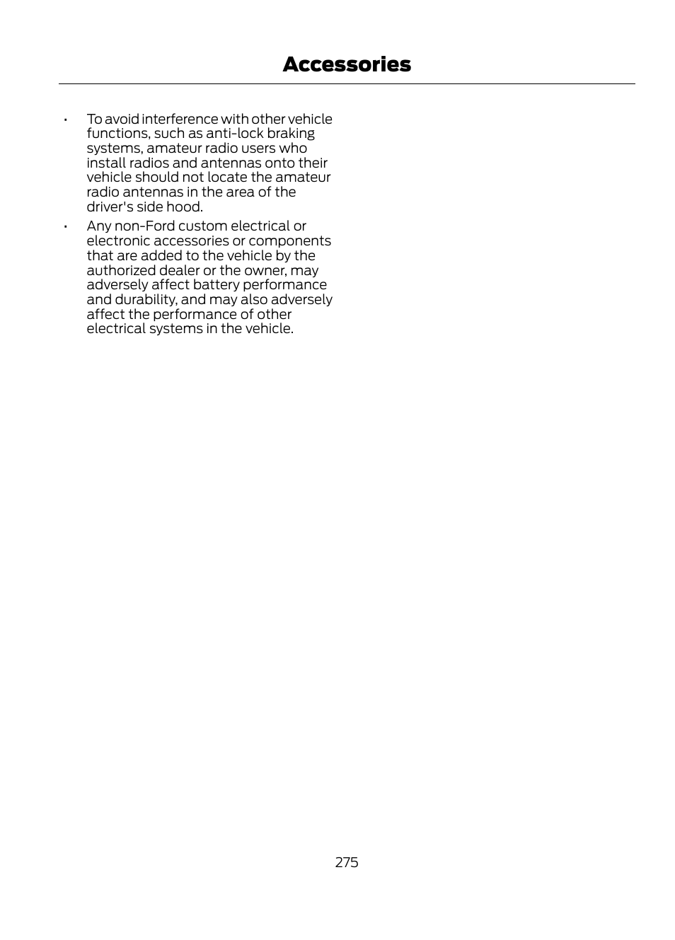 Accessories | FORD 2013 Escape v.1 User Manual | Page 275 / 423