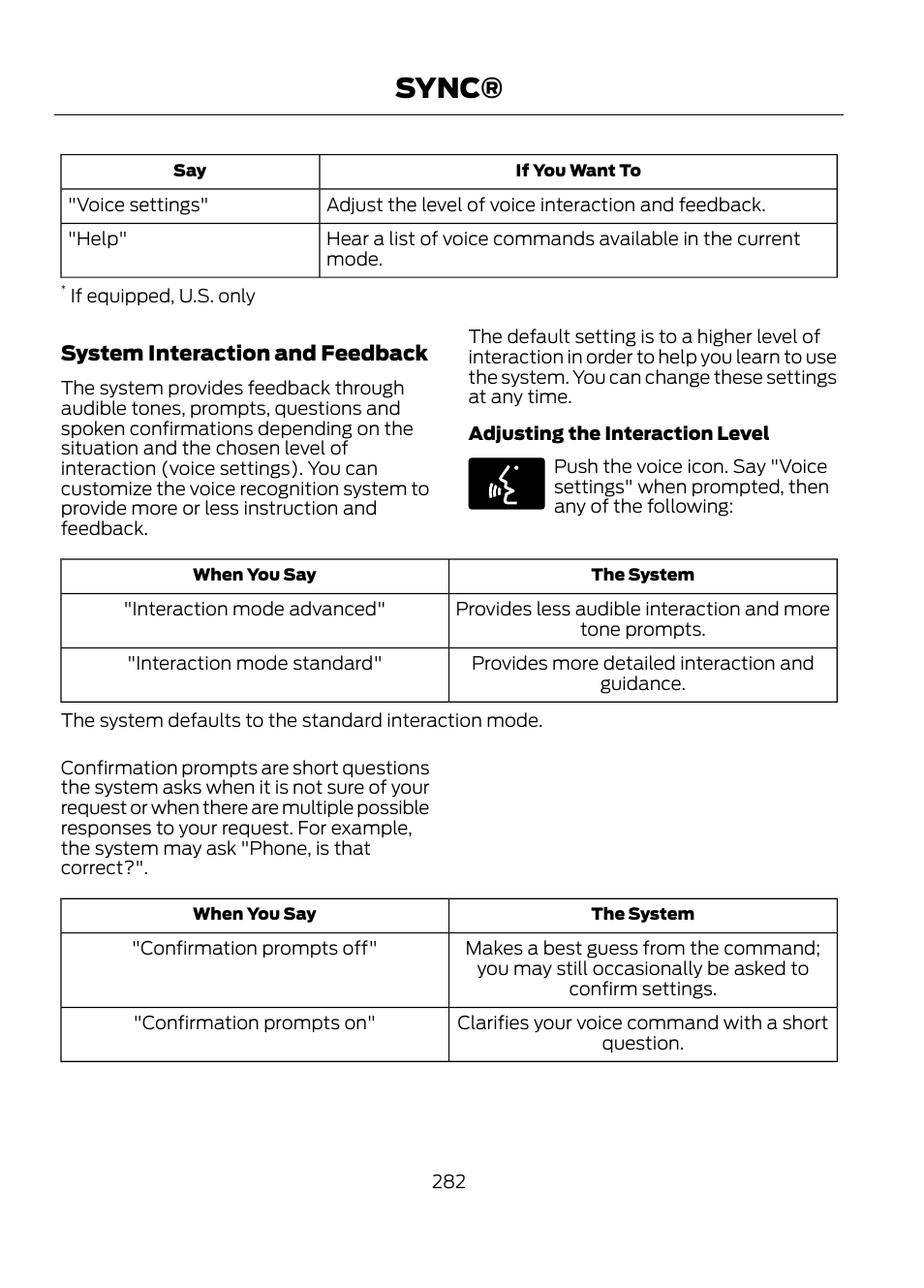 Sync | FORD 2013 Escape v.1 User Manual | Page 282 / 423