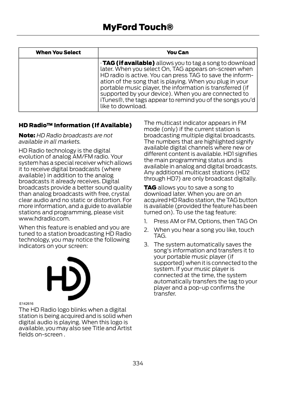 Myford touch | FORD 2013 Escape v.1 User Manual | Page 334 / 423