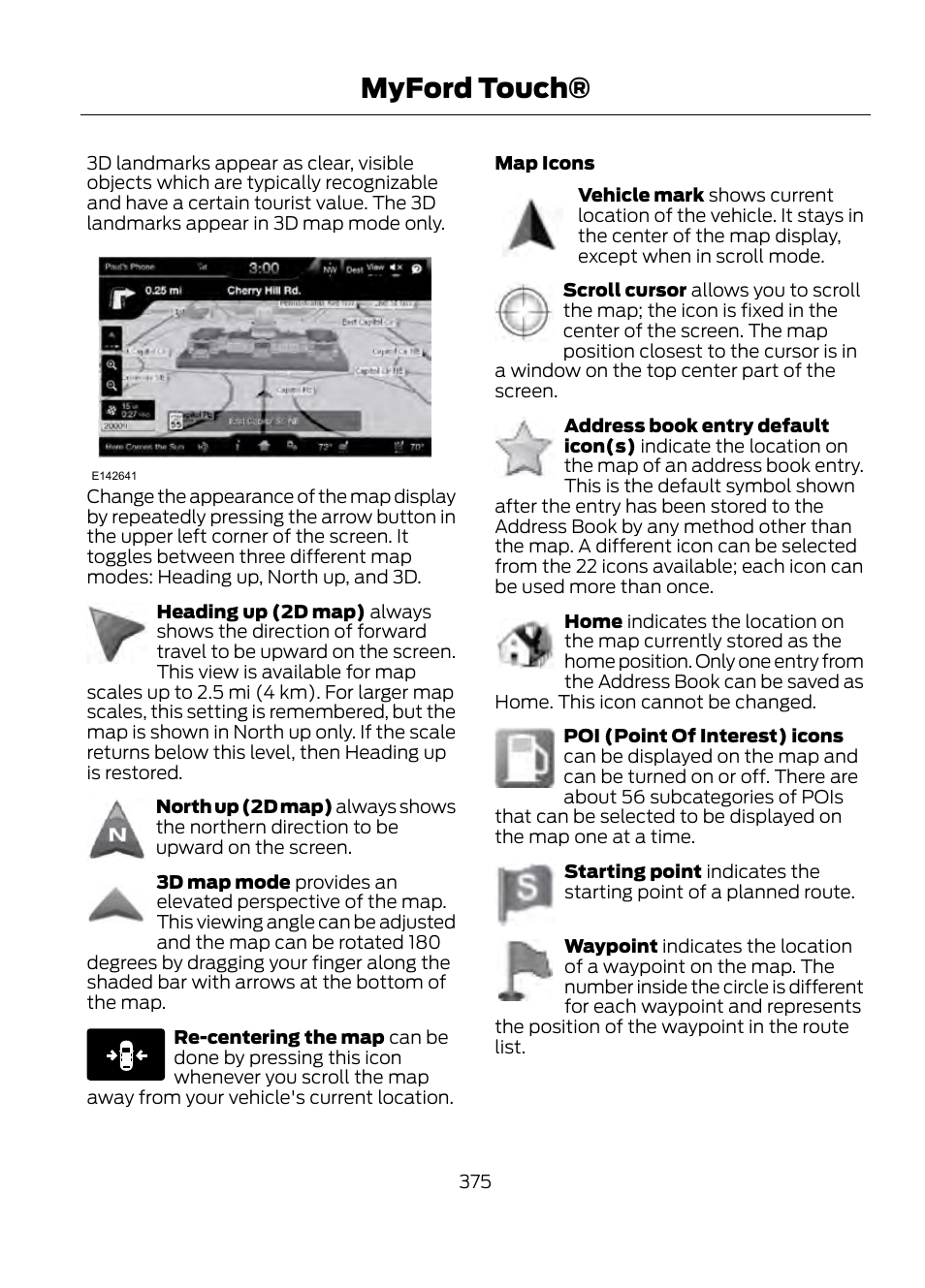 Myford touch | FORD 2013 Escape v.1 User Manual | Page 375 / 423