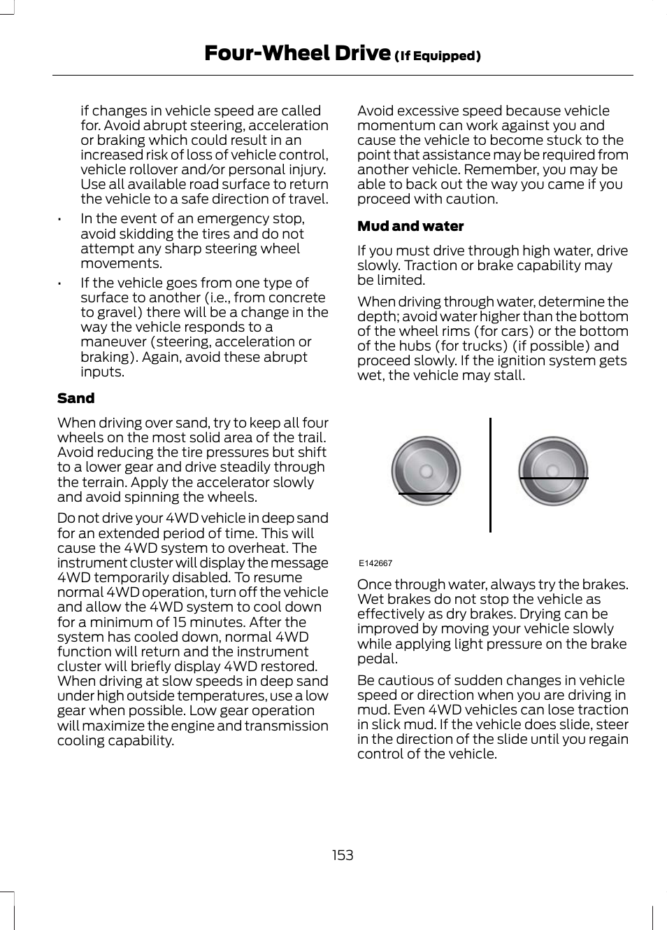 Four-wheel drive | FORD 2013 Escape v.2 User Manual | Page 156 / 432