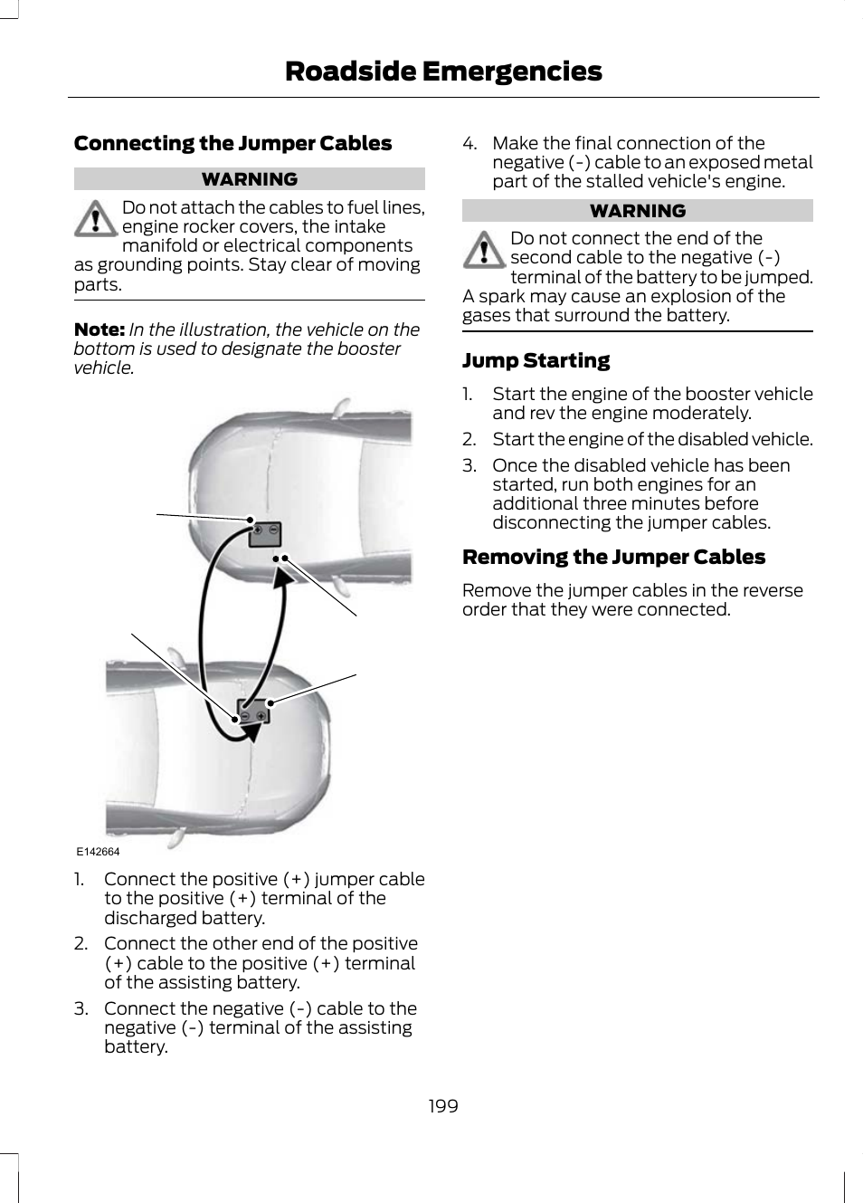 Roadside emergencies | FORD 2013 Escape v.2 User Manual | Page 202 / 432