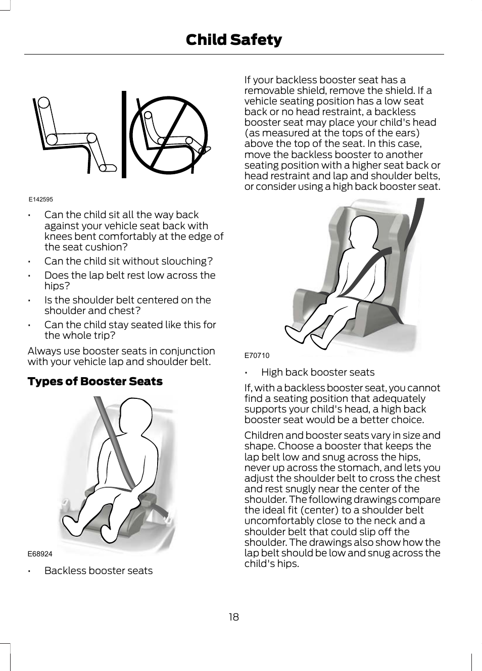 Child safety | FORD 2013 Escape v.2 User Manual | Page 21 / 432