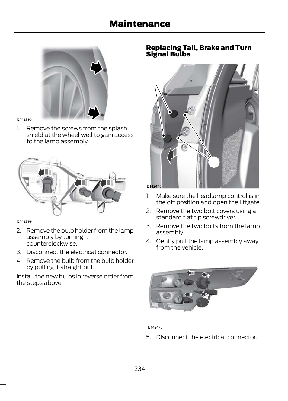 Maintenance | FORD 2013 Escape v.2 User Manual | Page 237 / 432