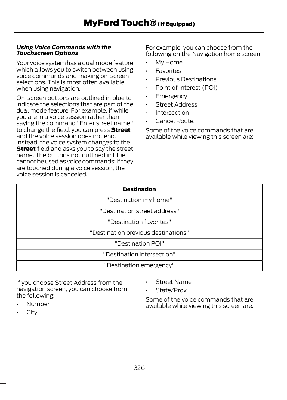 Myford touch | FORD 2013 Escape v.2 User Manual | Page 329 / 432