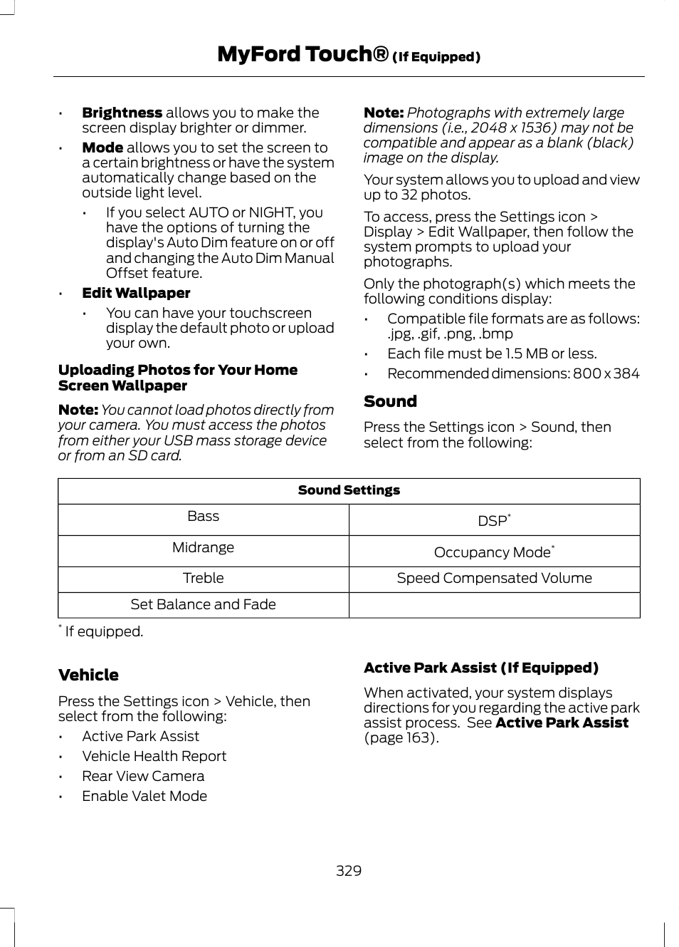 Myford touch | FORD 2013 Escape v.2 User Manual | Page 332 / 432