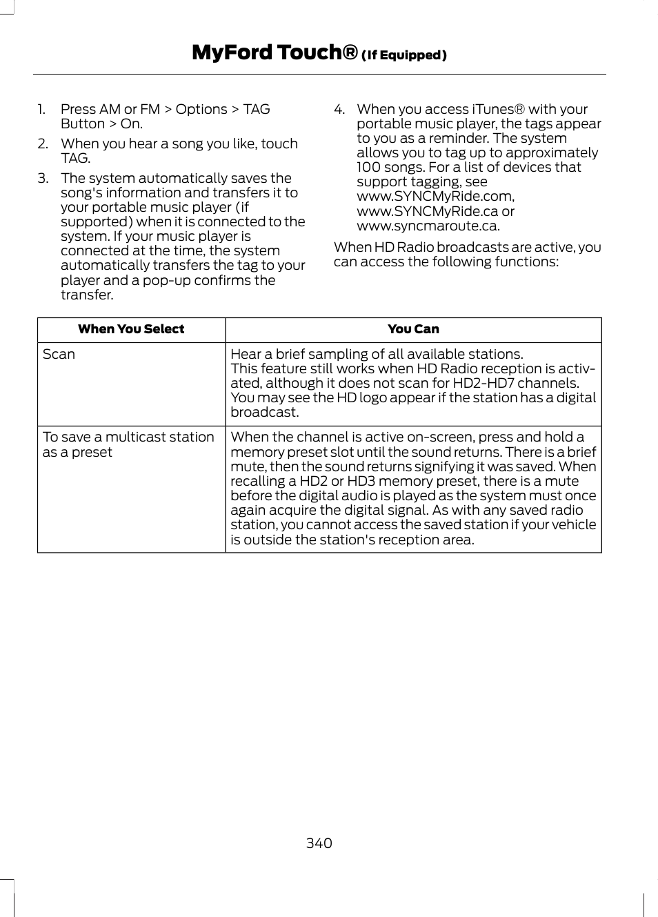Myford touch | FORD 2013 Escape v.2 User Manual | Page 343 / 432