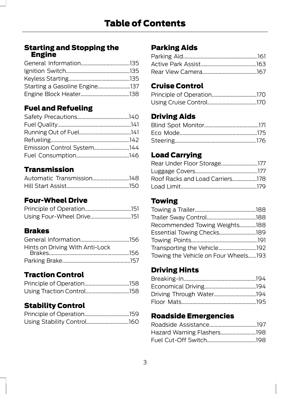 FORD 2013 Escape v.2 User Manual | Page 6 / 432