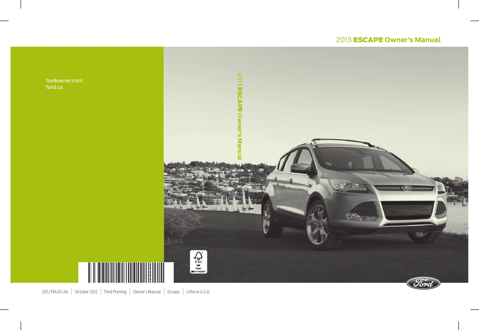 FORD 2013 Escape v.3 User Manual | 434 pages