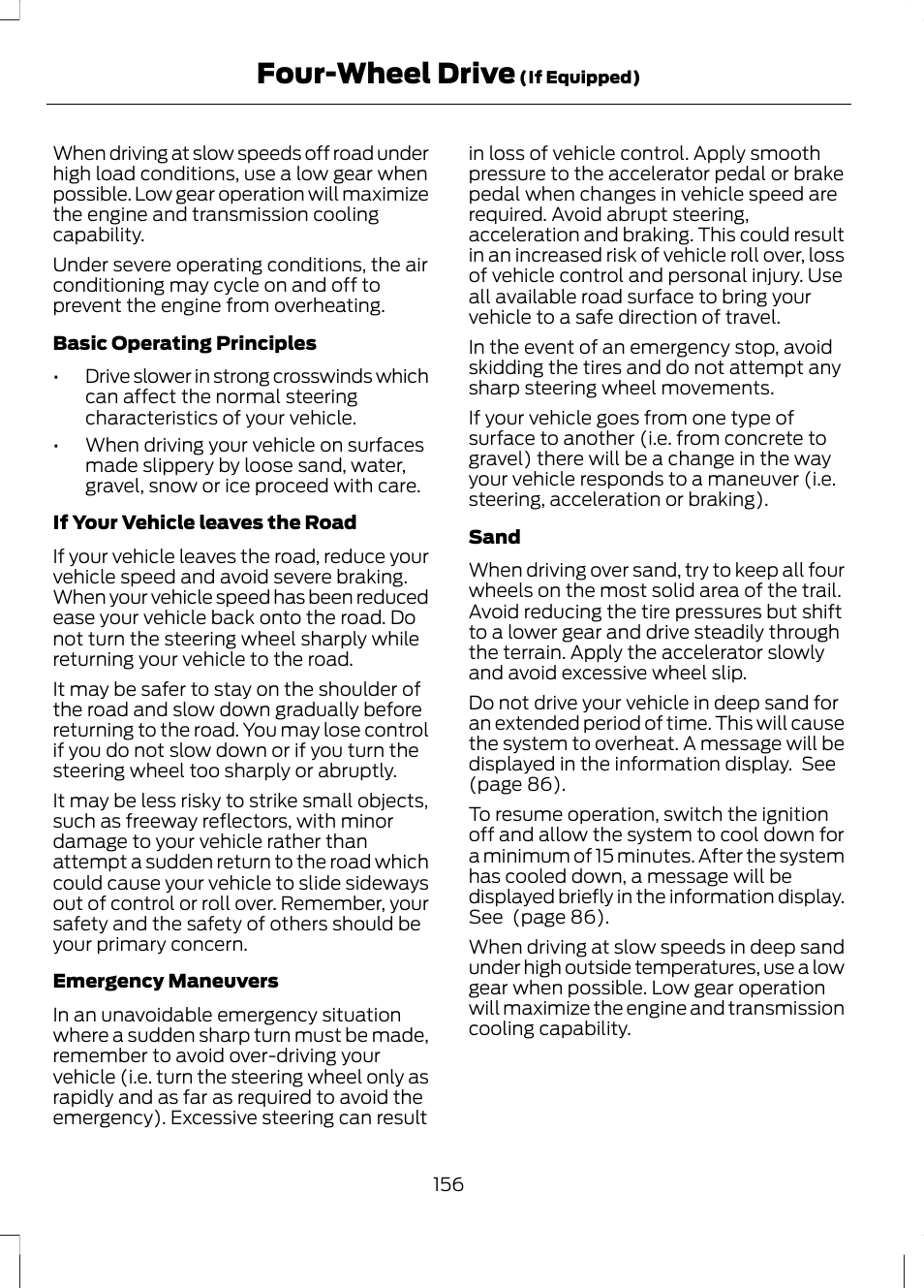 Four-wheel drive | FORD 2013 Escape v.3 User Manual | Page 159 / 434