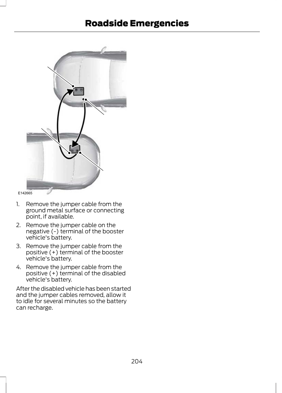 Roadside emergencies | FORD 2013 Escape v.3 User Manual | Page 207 / 434